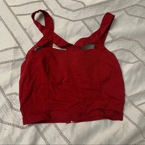 Red Crop Top